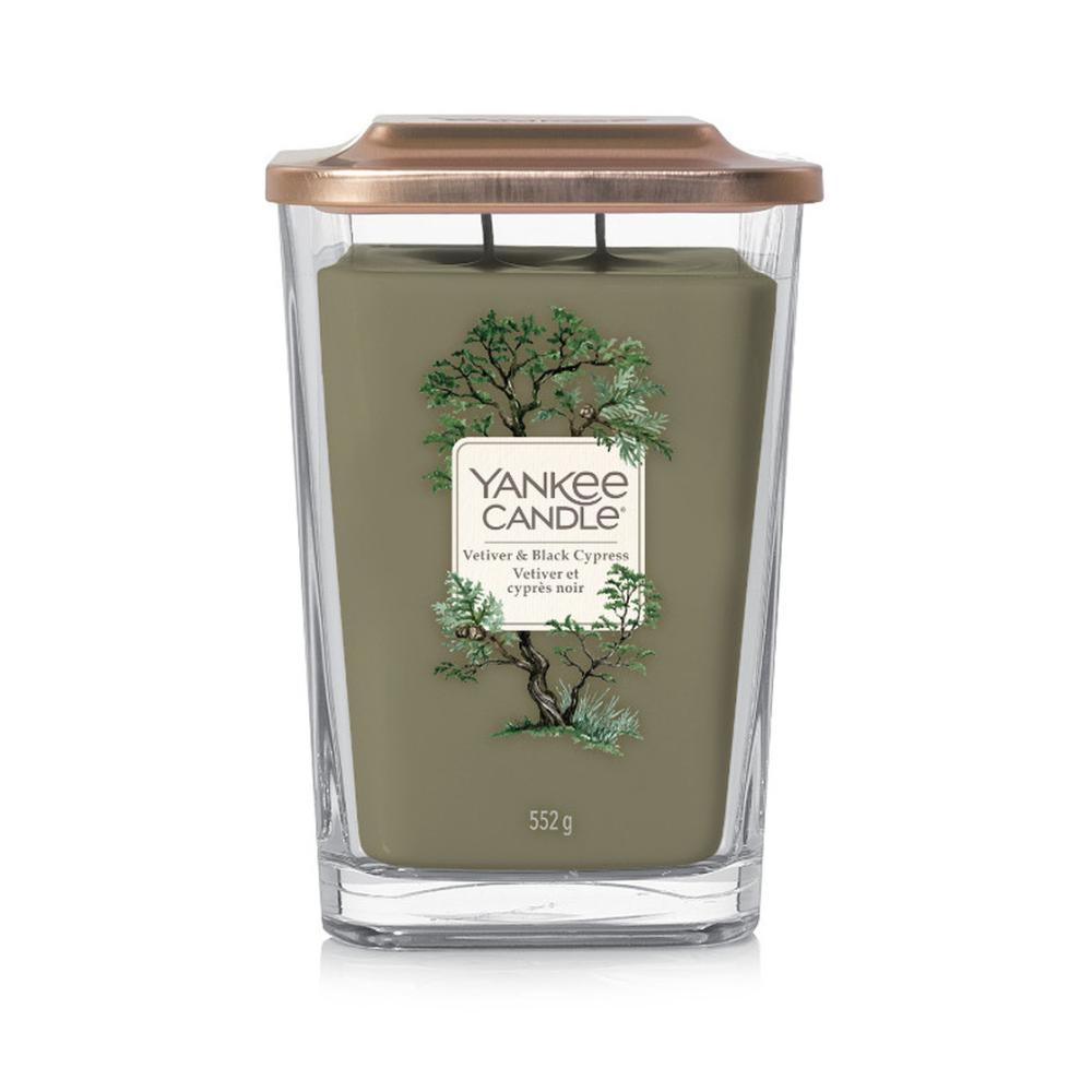 Yankee Candle 552g - Vetiver & Black Cypress - Elevation großes Glas - 2 Docht